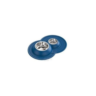 GEORPLAST - VOLCANO INOX DOUBLE- SOFT BOWL-HOLDER GEORPLAST - VOLCANO INOX DOUBLE- SOFT BOWL-HOLDER