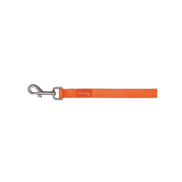 FREEDOG LAISSE CHIEN NYLON ORANGE BASIQUE 15 MM