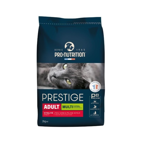 CROCKTAIL ADULT MULTI VOLAILLE ET LEGUMES - chats adultes de 1 à 8 ans - 2 kg