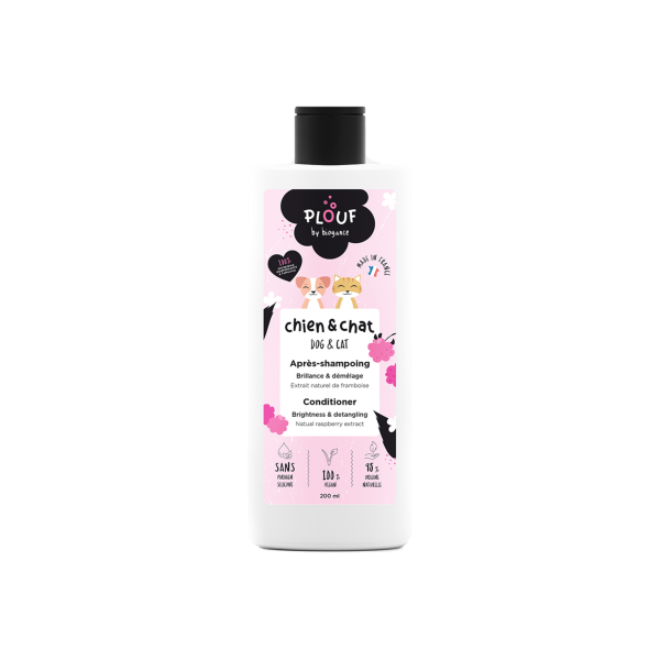PLOUF - APRÈS SHAMPOOING POUR CHAT ET CHIEN 200ML.