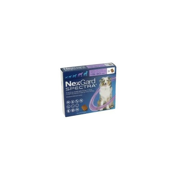 Nexgard Spectra pour CHIENS 15-30KG BOÎTE DE 3 COMPRIMÉS