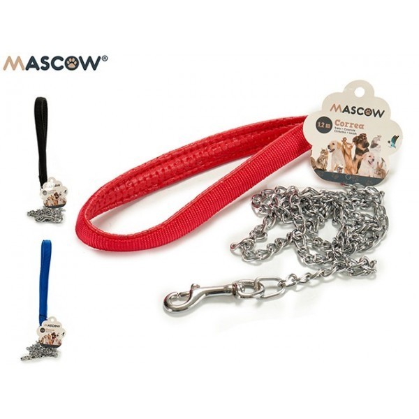 MASCOW - LAISSE CHROME 1.2 POUR CHIEN DE PETITE TAILLE .