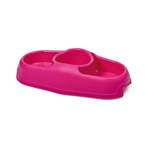 GEORPLAST - GAMELLE ANTIDÉRAPANTE TRIPLE PLUSIEURS COULEURS 35.5 18.5