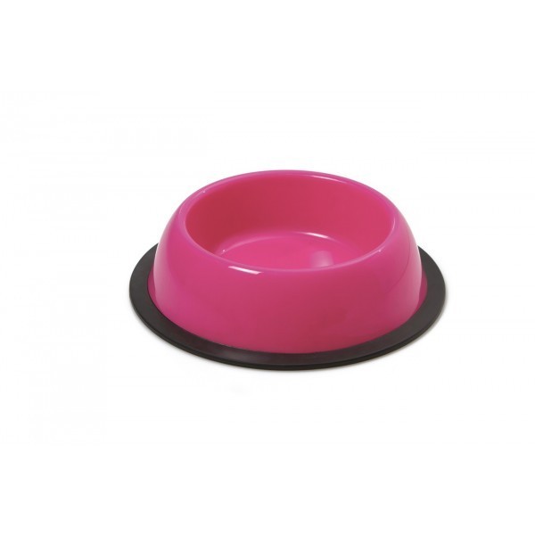 GEORPLAST - GAMELLE POUR CHIENS MOYEN ROND SILVER