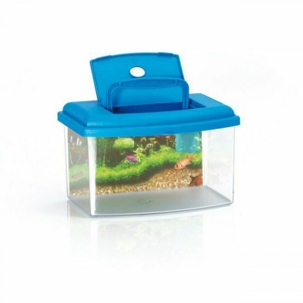 GEORPLAST - AQUARIUM 2 AVEC COUVERCLE . 28 X 20 X