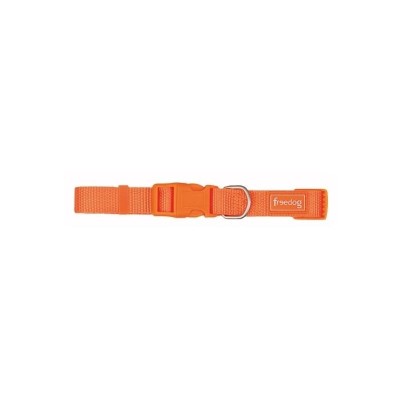 FREEDOG COLLIER CHIEN NYLON ORANGE BASIQUE 20 MM