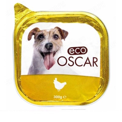 ECO OSCAR - PÂTÉ EN BARQUETTE AU POULET POUR CHIEN300G