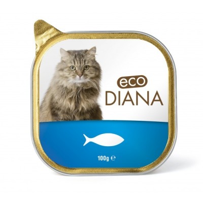 ECO DIANA - PÂTÉ EN BARQUETTE AU POISSON POUR CHAT - 100G