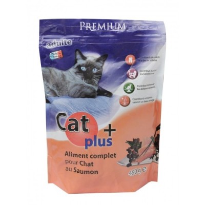 CAT+ PLUS CHAT CROQUETTES SAUMON 400G.