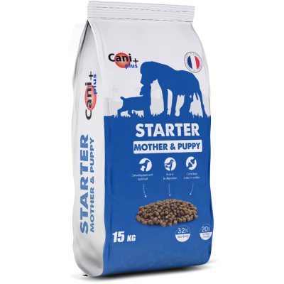 CANI + 15 KG CROQUETTES CHIENS STARTER MOTHER & PUPPY