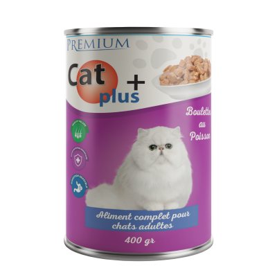 CAT+ 410 GR BOUCHÉES EN SAUCE AU POISSON