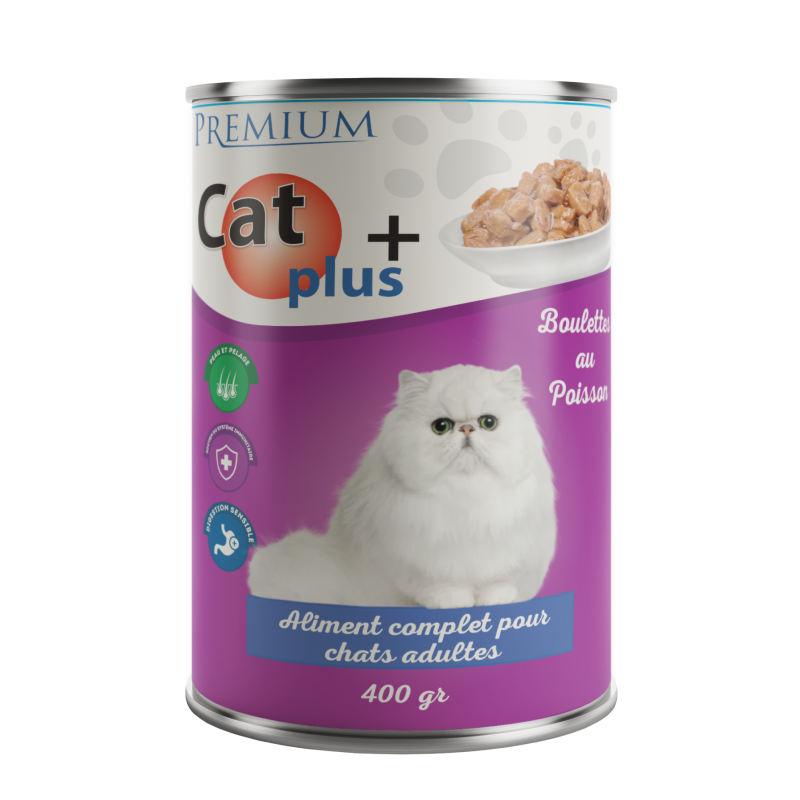 CAT+ 410 GR BOUCHÉES EN SAUCE AU POISSON
