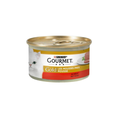 PURINA - GOURMET GOLD MOUSSELINES AU BOEUF 85G