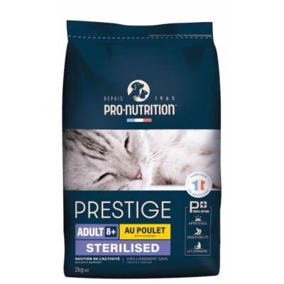 CROCKTAIL ADULT 8+  STERILIZED &/OR LIGHT -  pour chat stérilisé ou ayant tendance à l’embonpoint, de 8 ans et plus. - 2 kg