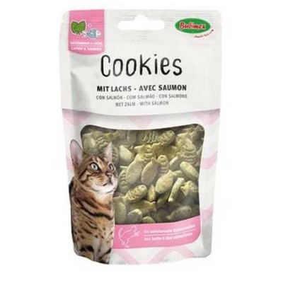 BUBIMEX, COOKIES À L'HERBE À CHAT ET AU SAUMON  50G