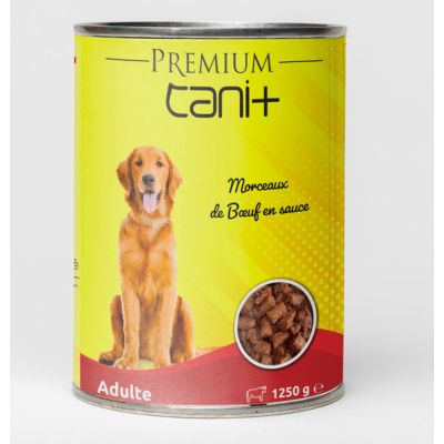 CANI+ 1250 GR BOUCHÉES EN SOUCE AU BOEUF