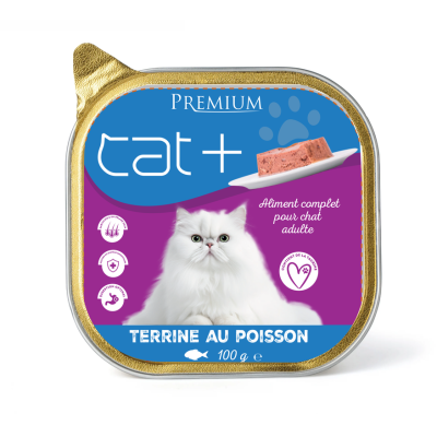 Cat+ pate 100g poisson