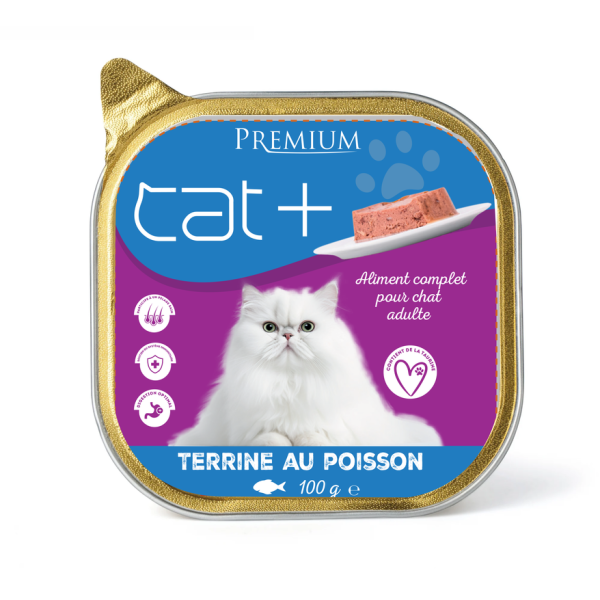Cat+ pate 100g poisson