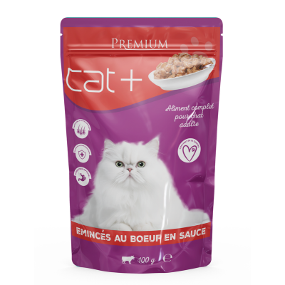 Cat+ pochon 100g boeuf