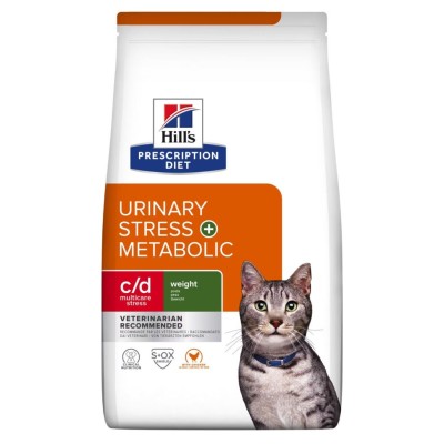 Hill’s Prescription Diet c/d Multicare URINARY Stress + Metabolic Aliment pour Chat(1.5kg)