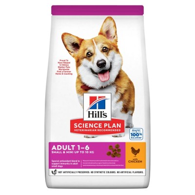 HILL’S SCIENCE PLAN Aliment pour Chien Adulte Small & Mini au Poulet (10kg)