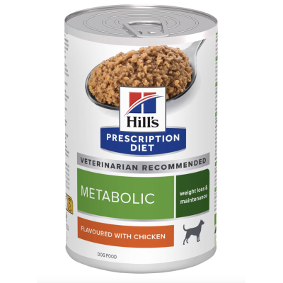Hill’s Prescription Diet Metabolic Pâtée pour Chien au Poulet (370g)