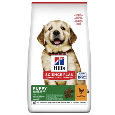 Hill’s Science Plan Large Breed Puppy Aliment pour Chiot de Grande Race(14,5kg)