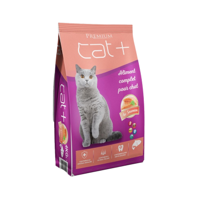 CAT + PLUS  CROQUETTES CHAT SAUMON 10 KG