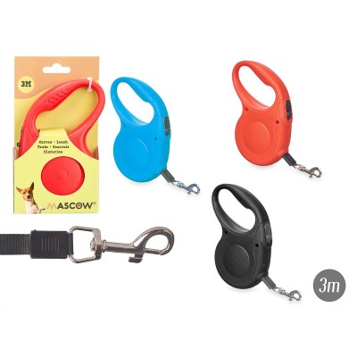 MASCOW  - LAISSE POUR ANIMAUX EXTENSIBLE 3 MÈTRES ASSORT 3