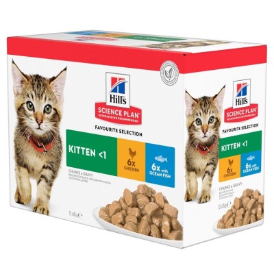 HILLS - POCHON KITTEN AU POULET 12X85G