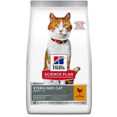 Hill`s Science Plan Sterilised Adult Cat Food with Chicken  1.5kg