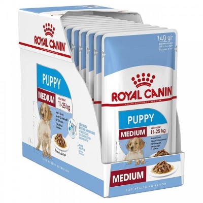 ROYAL CANIN - MEDIUM PUPPY 10*140G
