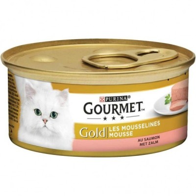 PURINA - GOURMET GOLD MOUSSELINE AU SAUMON 85G