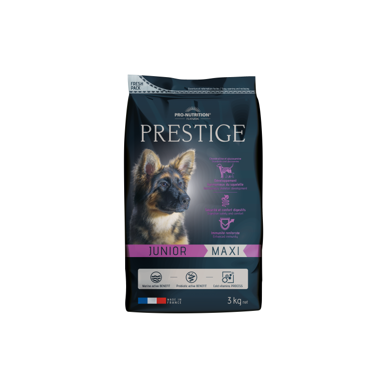 PRESTIGE JUNIOR MAXI - pour chiots et jeunes chiens de races de grandes tailles - 3 kg