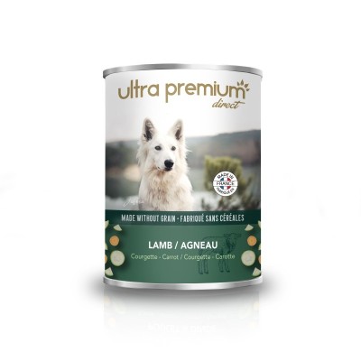 TERRINE POUR CHIENS AGNEAU COURGETTE CAROTTE 400 GR