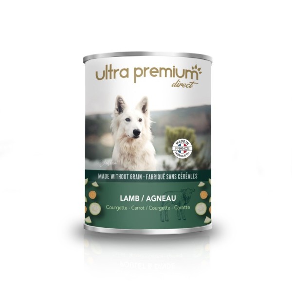 TERRINE POUR CHIENS AGNEAU COURGETTE CAROTTE 400 GR
