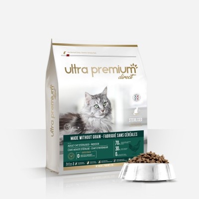 CROQUETTES CHAT D'INTERIEUR ET CHAT ADULTE STERILISE 7 KG SANS CEREALES