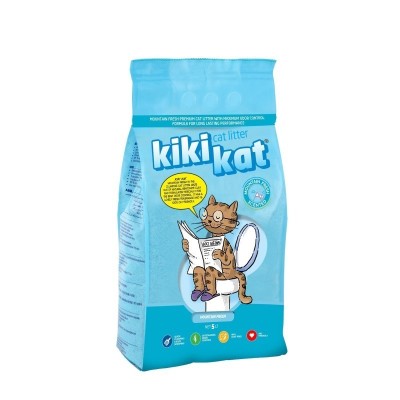KIKIKAT 5L, LITIÈRE POUR CHATS AU PARFUM FRAIS DE LA MONTAGNE