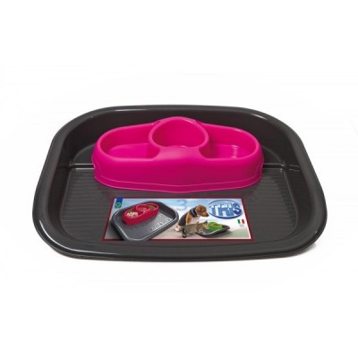 GEORPLAST - PET FOOD TRAY TRIS CM 52 X 41X 9 H - L